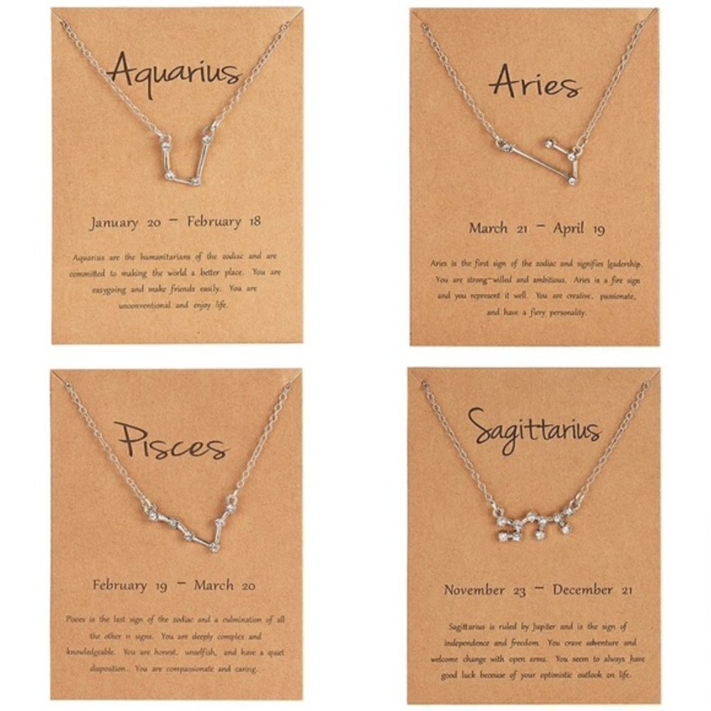 Zodiac Constellations Necklace by Golden Threads … - Picture 3 of 11